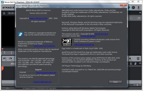 MAGIX Movie Edit Pro Premium 2017 v16.0.1.25