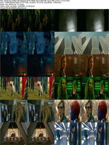 X-Men Apocalypse 2016 1080p 3D H-SBS Blu-ray H264  DTS 5.1-FLST