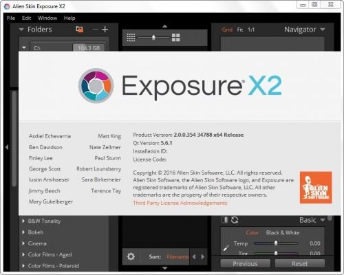 Alien Skin Exposure X2 2.0.0.354 Revision 34788 (Win/Mac)