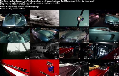 Mystery Cars Season 1 - 1954 Alfa Romeo BAT 7, 1954 Dodge Fire Arrow IV (2011)