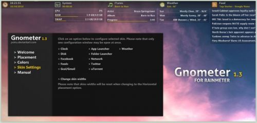 Rainmeter 4.0 Build 2627 Beta + Skins Pack