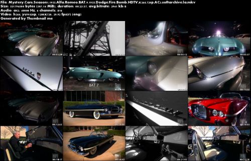 Mystery Cars Season 1 - 1955 Alfa Romeo B.A.T. 9, 1955 Dodge Fire Bomb (2011)