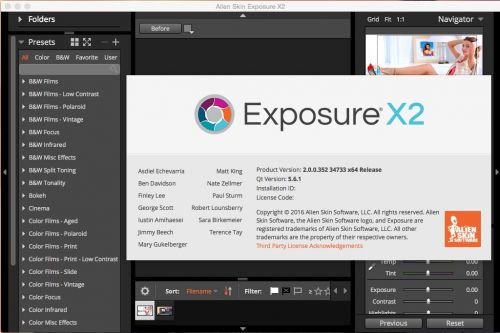 Alien Skin Exposure X2 2.0.0.352 Revision 34733 MacOSX