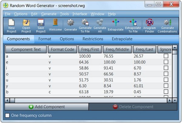 GammaDyne Random Word Generator v23.0 