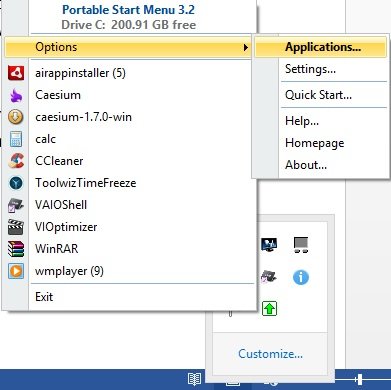 Portable Start Menu 3.4.0.100