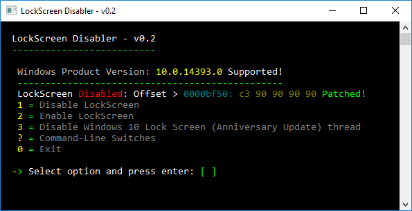 LockScreen Disabler 0.0.0.2