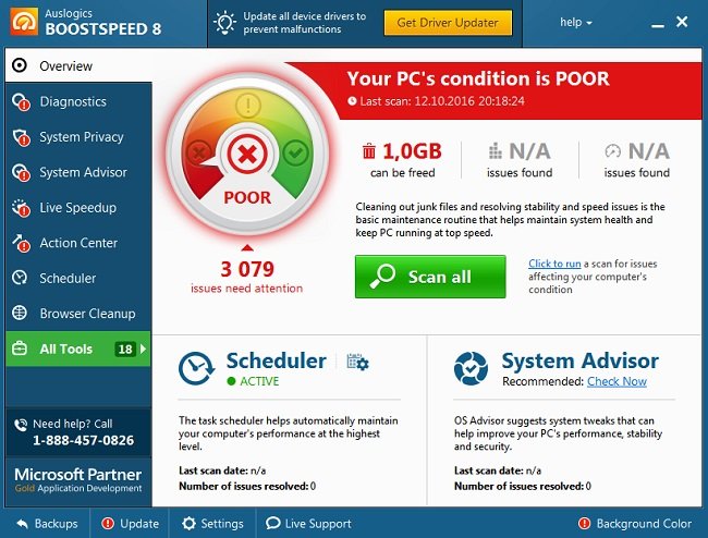 Auslogics BoostSpeed 8.2.1.0 DC 29.09.2016