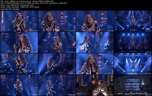 JoJo - When Love Hurts (Live in Jimmy Fallon) (1080p)