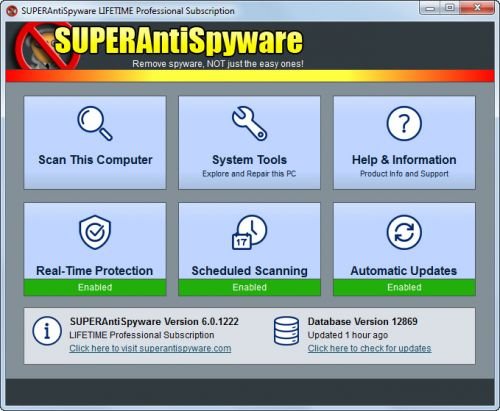 SUPERAntiSpyware Professional 6.0.1226 Multilingual | 26.2 Mb