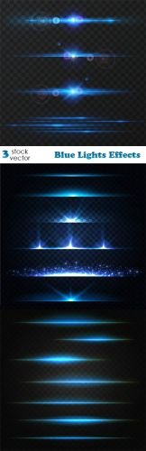 Vectors -- Blue Lights Effects