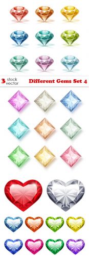  Vectors - Different Gems Set 4