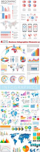 Vectors - Business Infographics Elements 34