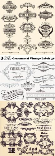 Vectors - Ornamental Vintage Labels 36