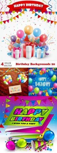 Vectors - Birthday Backgrounds 20