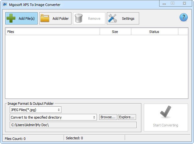 Mgosoft XPS To Image Converter 8.7.7