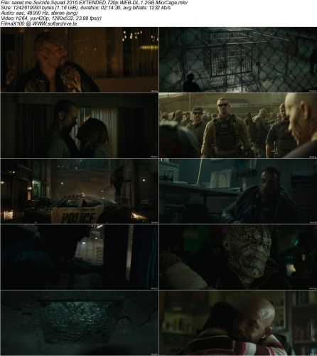 Suicide Squad 2016 EXTENDED 720p WEB-DL 1.1GB MkvCage