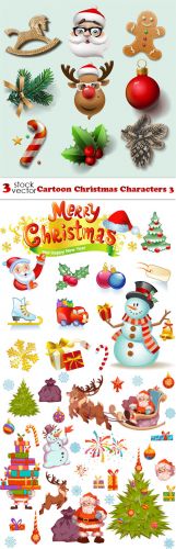 Vectors - Cartoon Christmas Characters 3