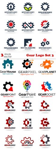  Vectors - Gear Logo Set 3