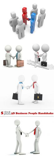 Photos - 3D Business People Handshake
