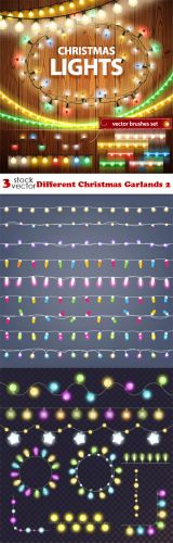 Vectors - Different Christmas Garlands 2