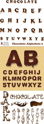 Vectors -- Chocolate Alphabets 2