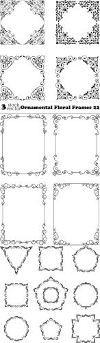 Vectors - Ornamental Floral Frames 22