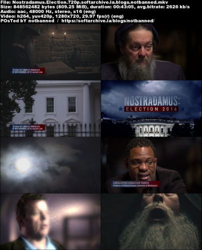 History Channel - Nostradamus: Election (2016) 720p HDTV x264-W4F
