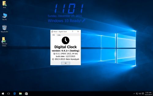 Digital Clock 4.5.0 (x86/x64) Stable + Portable
