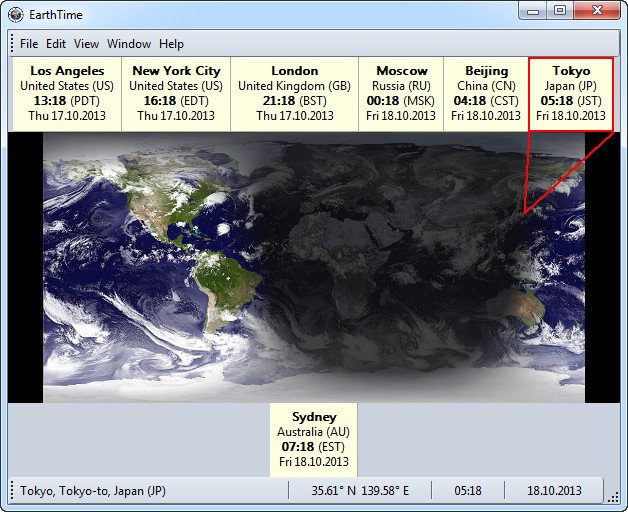 DeskSoft EarthTime 5.5.28