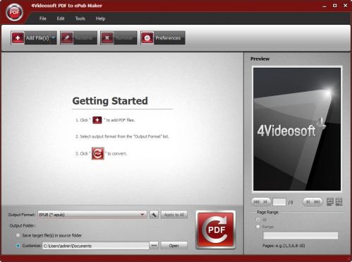 4Videosoft PDF to ePub Maker 3.2.16 Multilingual