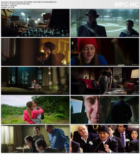 Snowden 2016 BDRip 720p X265 Ac3-GANJAMAN