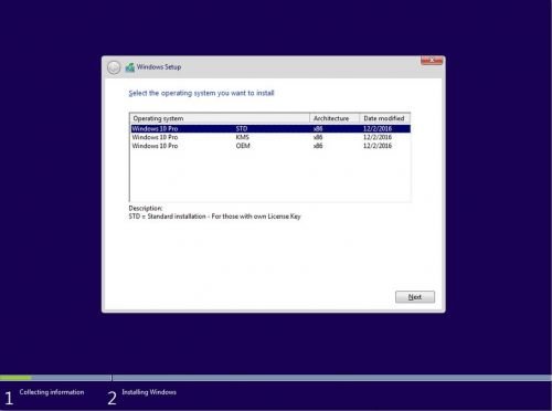 Windows 10 PRO v1511 DUAL-BOOT UEFI OEM MULTi-5 Dec 2016