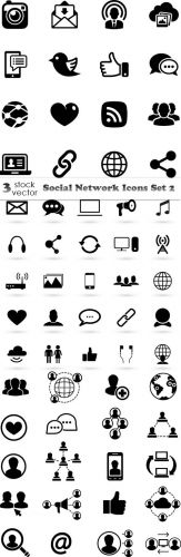 Vectors - Social Network Icons Set 2