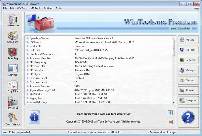 WinTools.net Premium 17.0 Multilingual Portable