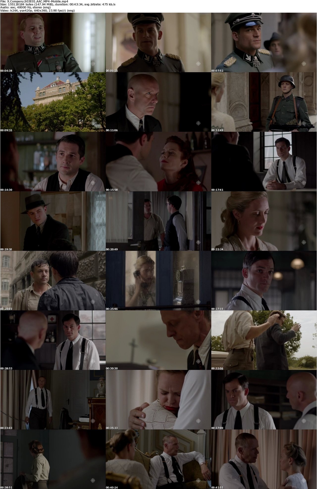 X Company S03E01 AAC MP4-Mobile
