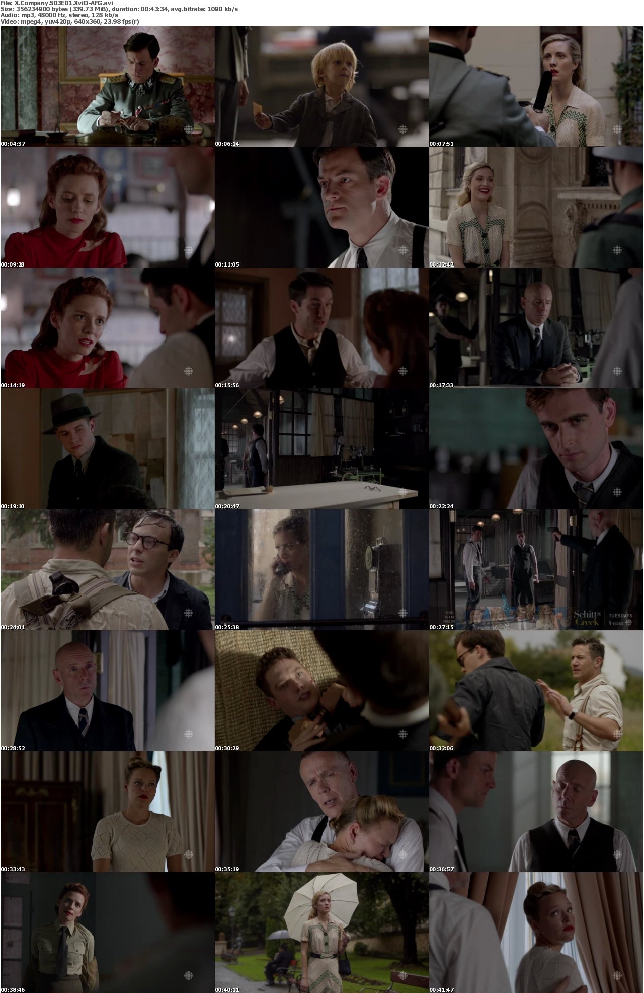 X Company S03E01 XviD-AFG