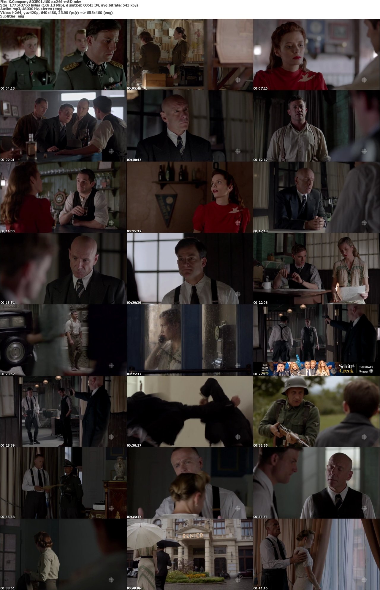 X Company S03E01 480p x264-mSD