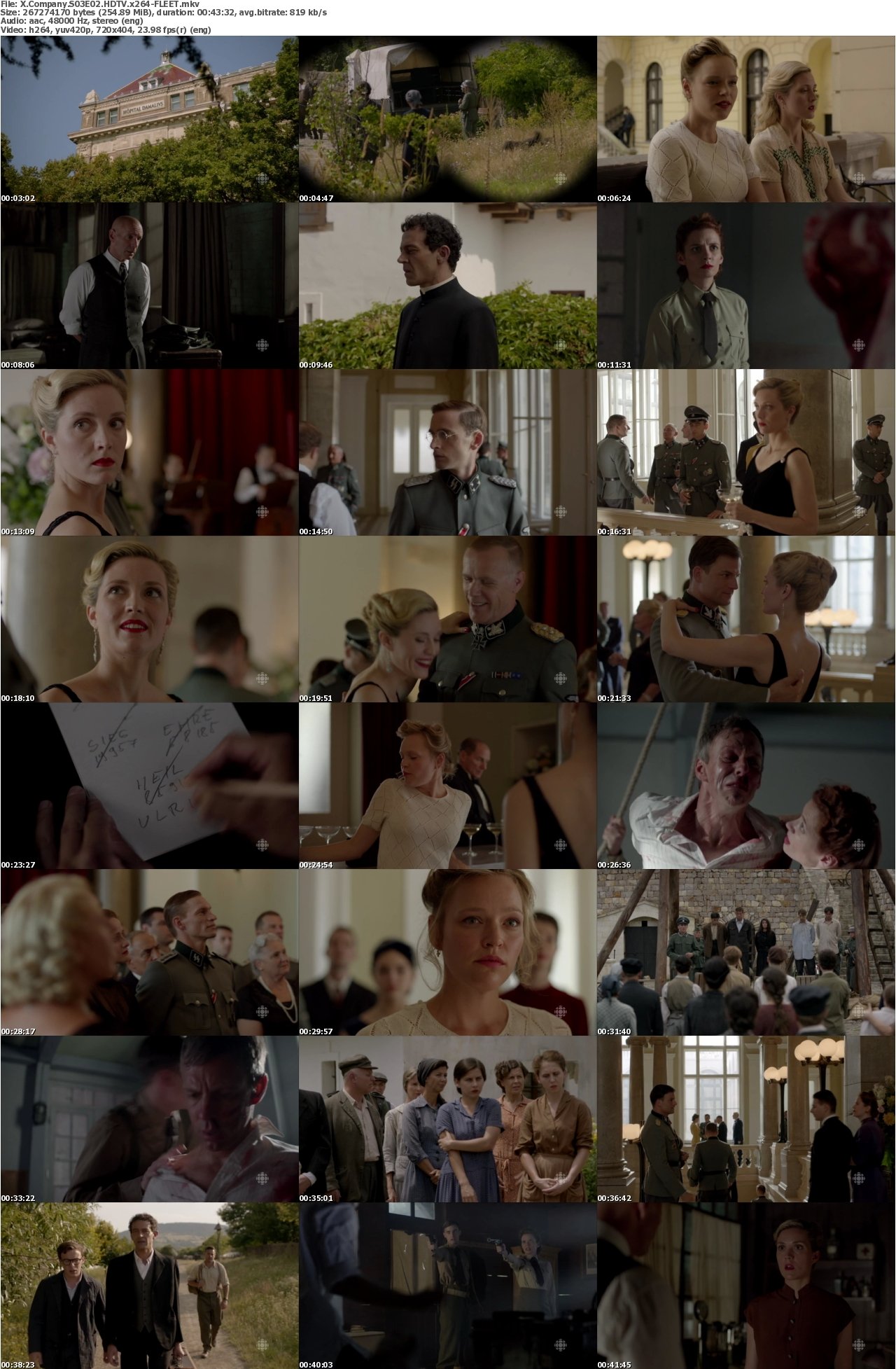 X Company S03E02 HDTV x264-FLEET