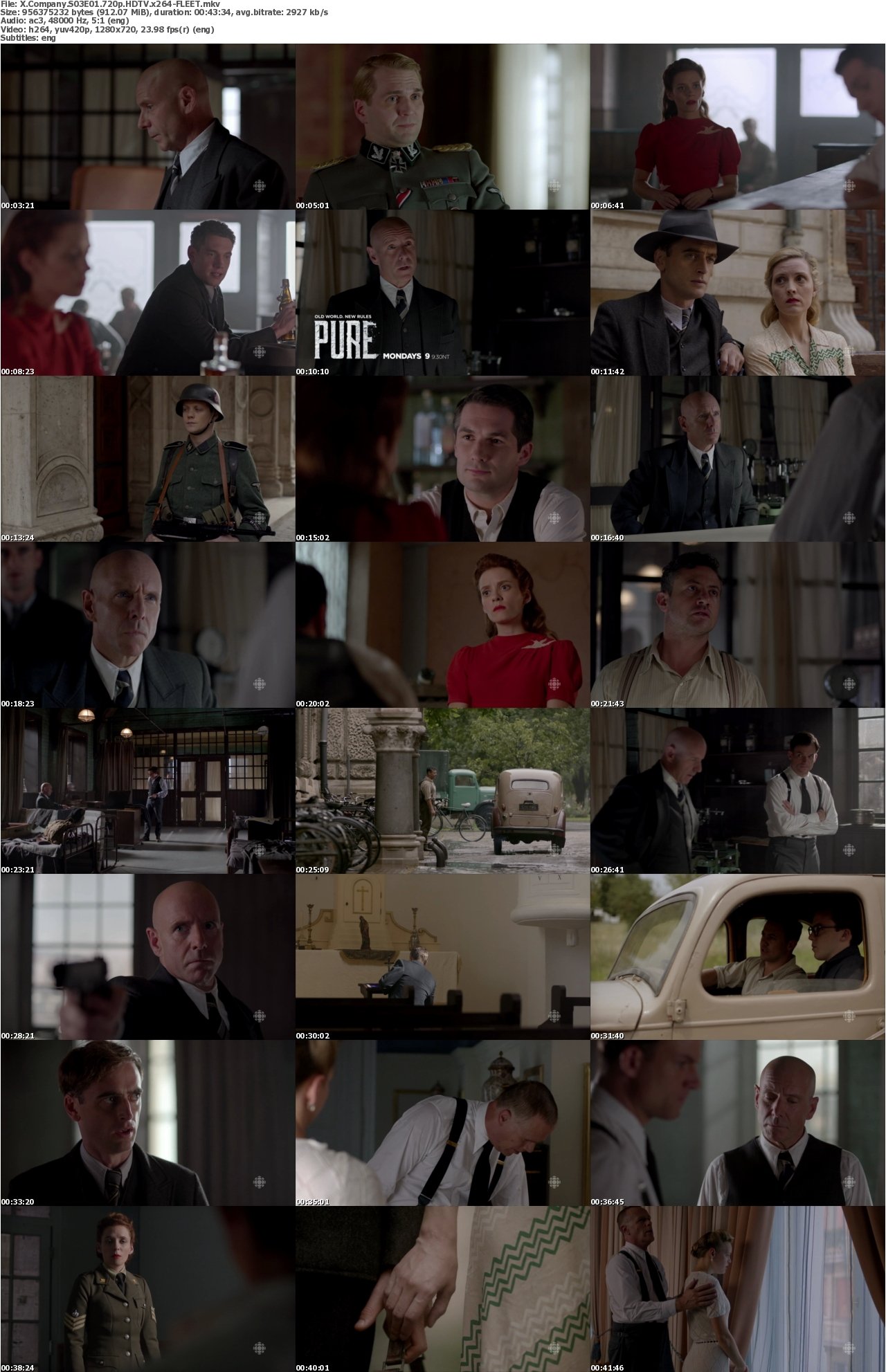 X Company S03E01 720p HDTV x264-FLEET