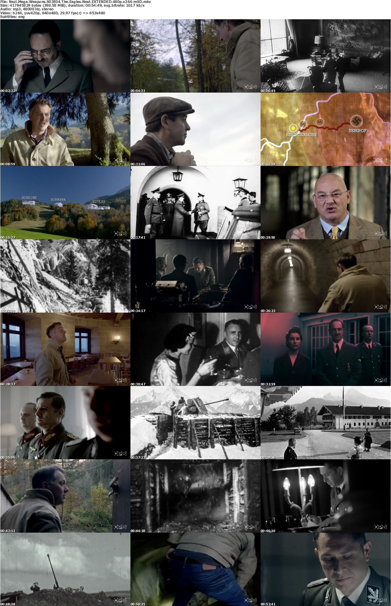 Nazi Mega Weapons S03E04 The Eagles Nest EXTENDED 480p x264-mSD