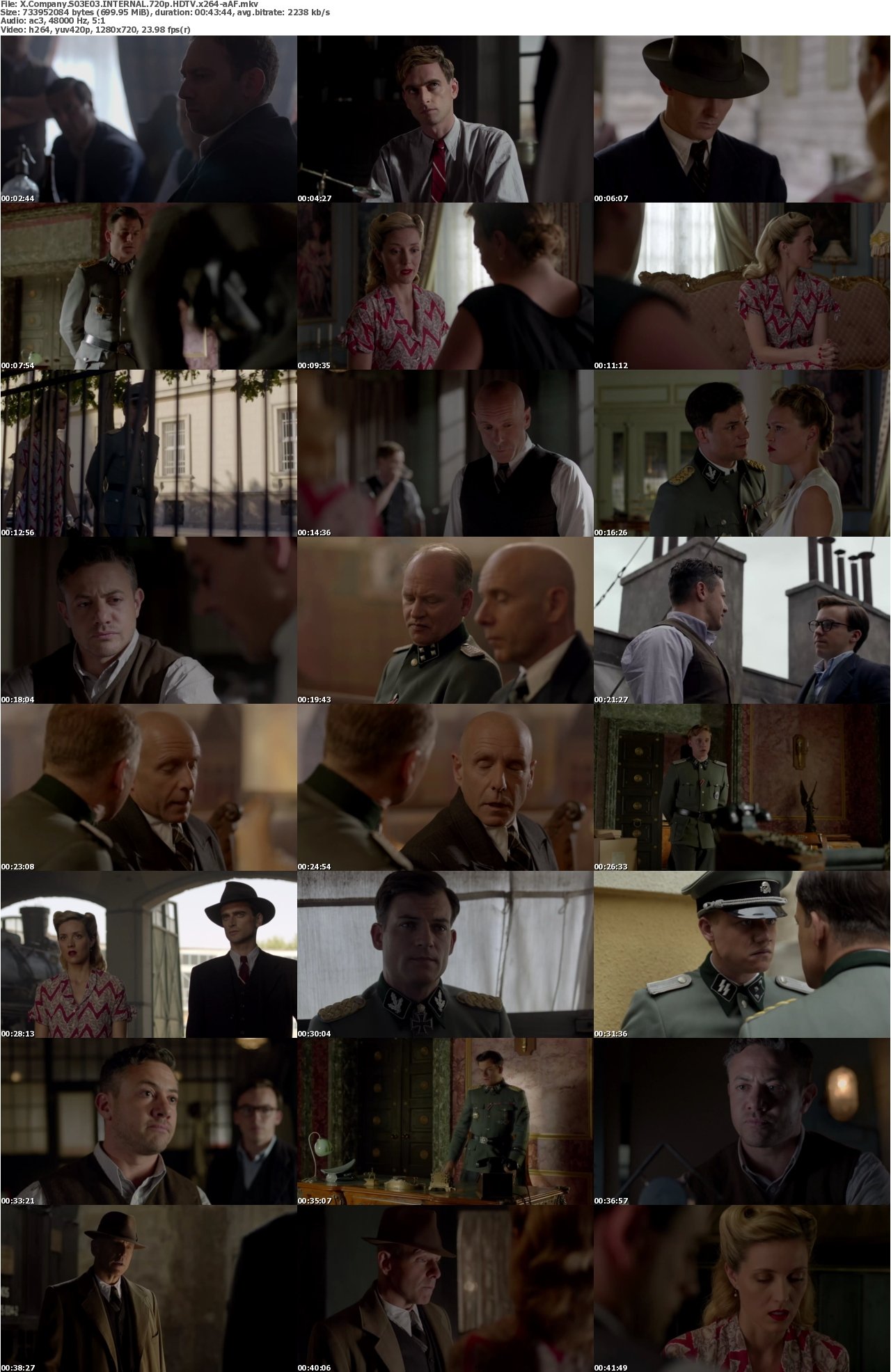 X Company S03E03 INTERNAL 720p HDTV x264-aAF