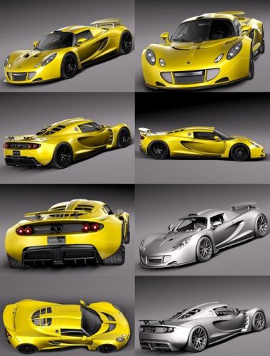 3D models - Hennessey Venom GT + Texture