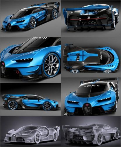3D models: Bugatti Vision Gran Turismo