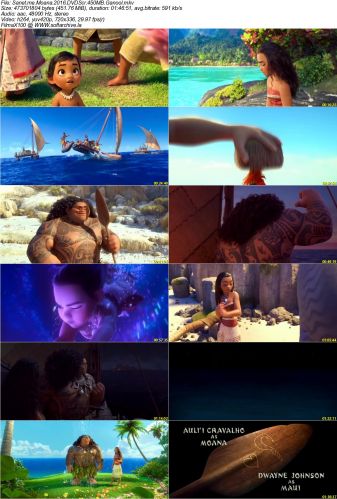 Moana 2016 DVDScr 450MB Ganool