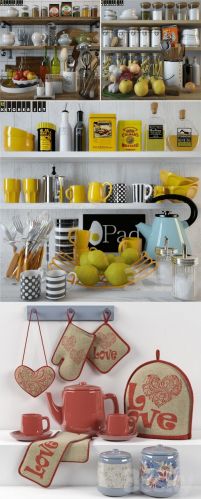 3D Models - 3DDD Kitchen (V-Ray, max) set.4
