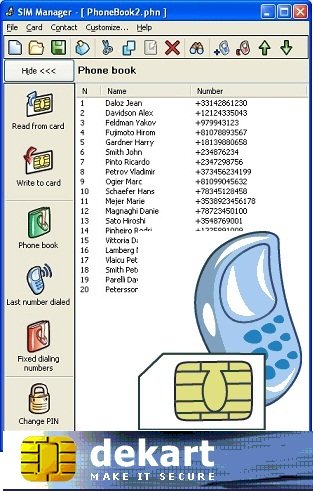Dekart SIM Manager 3.3 Multilingual