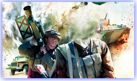 Multilayer template men - An Afghan soldier