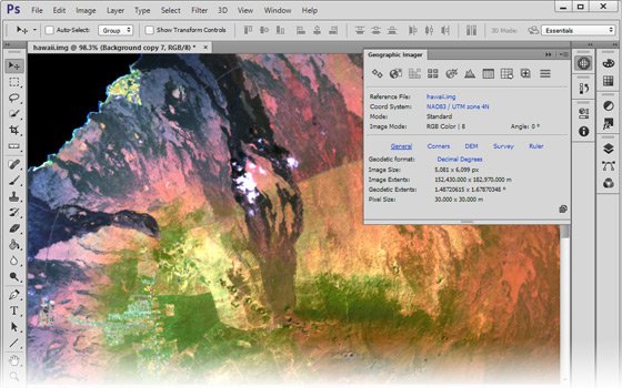 Avenza Geographic Imager for Adobe Photoshop v5.2
