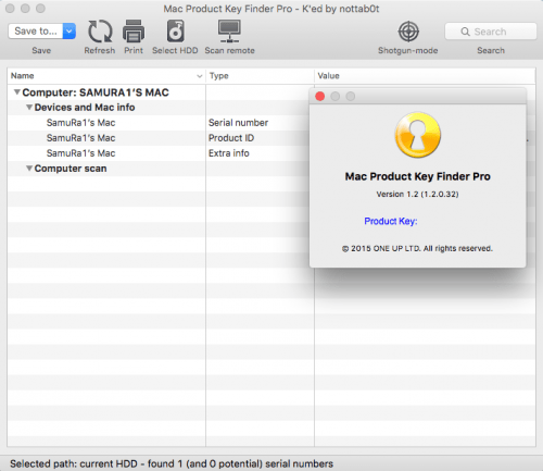 mac product key finder 10.4