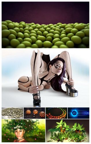 100 3D Wallpapers Pack 